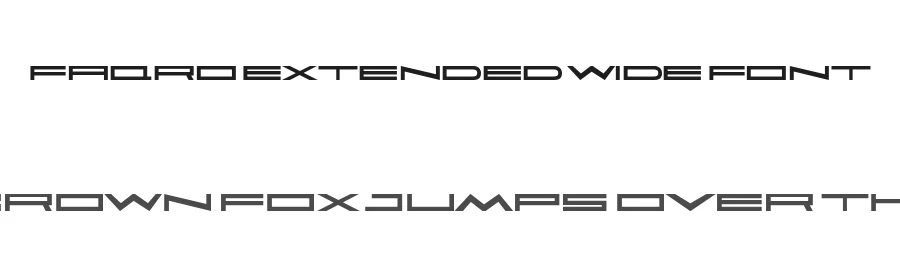 Faqro Extended Wide Font by ffeeaarr — Display Font