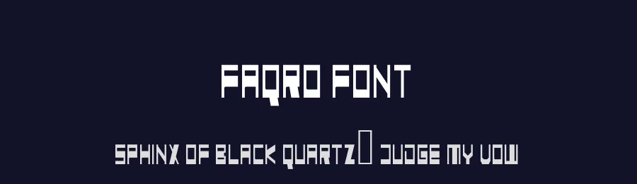 Faqro Font by ffeeaarr — Display Font — thumbnail 2