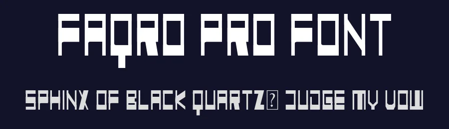 Faqro Pro Font by ffeeaarr — Sans Serif Font — thumbnail 2