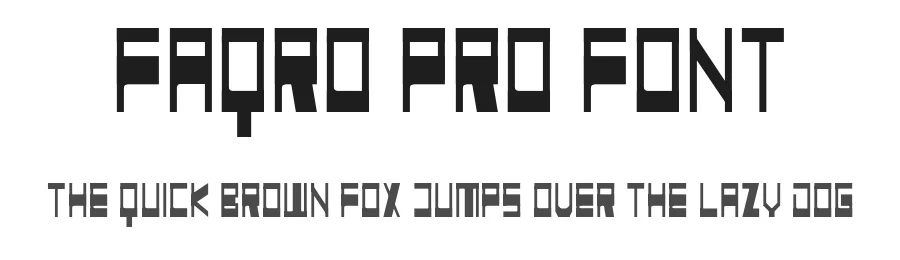 Faqro Pro Font by ffeeaarr — Sans Serif Font