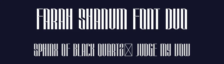 Farah Shanum Font Duo by MenkType Studio — Display Font — thumbnail 2