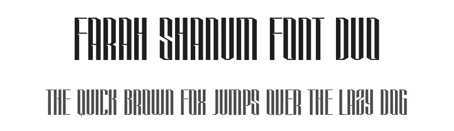 Farah Shanum Font Duo by MenkType Studio — Display Font