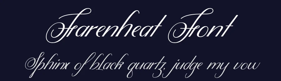 Farenheat Font by Pollux of Geminorum — Script Handwritten Font — thumbnail 2