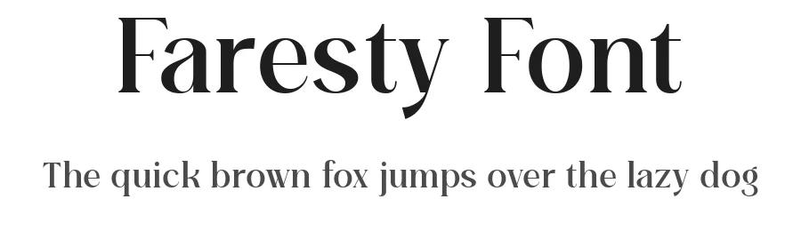 Faresty Font by Fontliner — Display Font