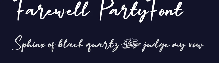 Farewell Party Font by VinType — Script Handwritten Font — thumbnail 2