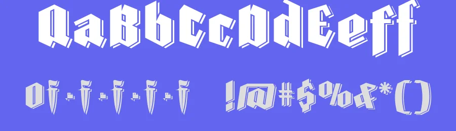 Farisea Fraktur & Layered Font by defharo — Blackletter Font — thumbnail 3