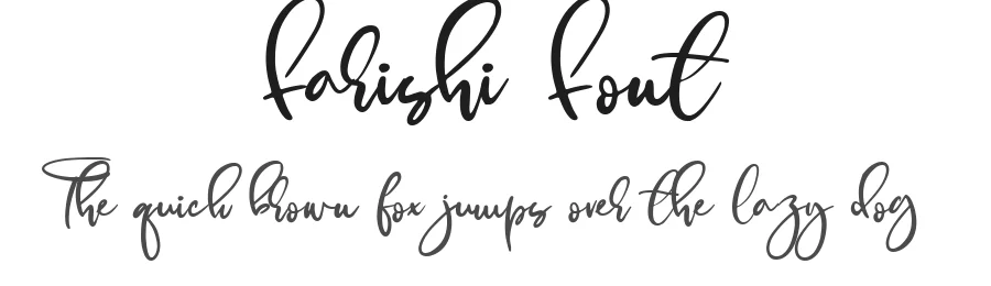 Farishi Font by nestype — Script Handwritten Font