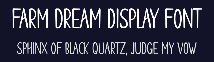 Farm Dream Display Font by planetz studio — Display Font — thumbnail 2