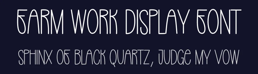 Farm Work Display Font by creativeletter — Display Font — thumbnail 2