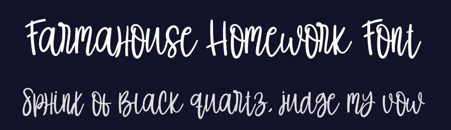 Farmahouse Homework Font by creativeletter — Script Handwritten Font — thumbnail 2