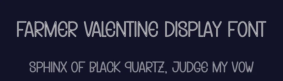 Farmer Valentine Display Font by andikastudio — Display Font — thumbnail 2