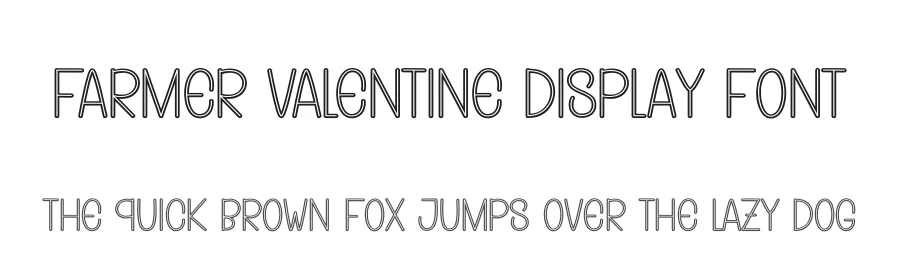 Farmer Valentine Display Font by andikastudio — Display Font