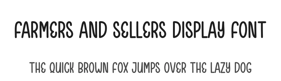 Farmers And Sellers Display Font by andikastudio — Script Handwritten Font