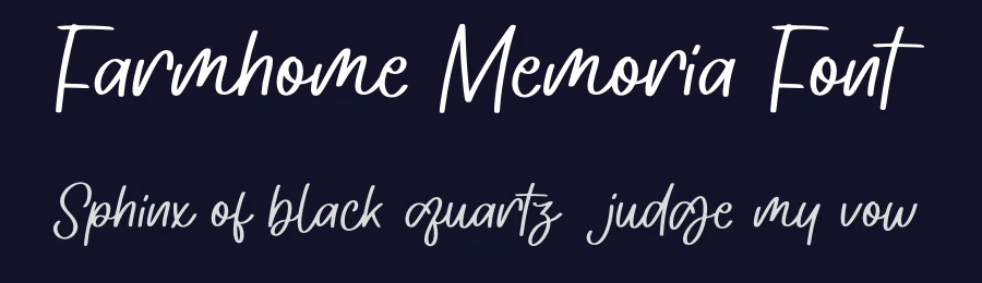 Farmhome Memoria Font by Anxietype Foundry — Script Handwritten Font — thumbnail 2