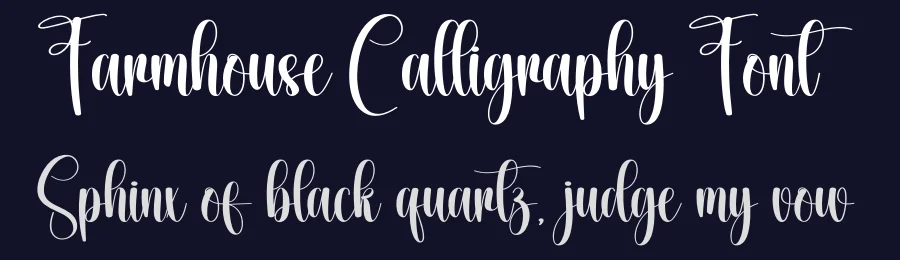 Farmhouse Calligraphy Font by creativeletter — Script Handwritten Font — thumbnail 2