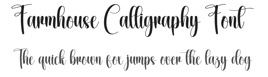 Farmhouse Calligraphy Font by creativeletter — Script Handwritten Font