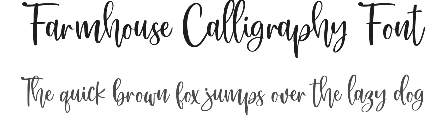 Farmhouse Calligraphy Font by Sugartype — Script Handwritten Font