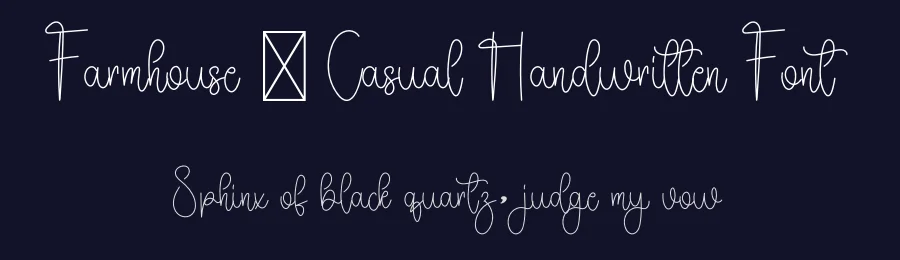 Farmhouse – Casual Handwritten Font by freshtypeink — Script Handwritten Font — thumbnail 2