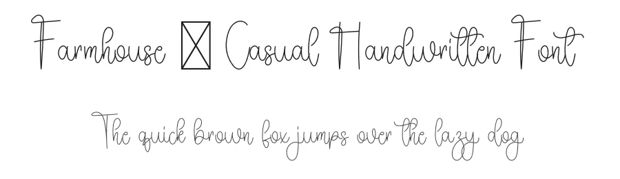 Farmhouse – Casual Handwritten Font by freshtypeink — Script Handwritten Font