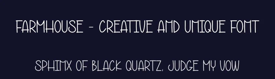 Farmhouse – Creative And Unique Font by andikastudio — Display Font — thumbnail 2