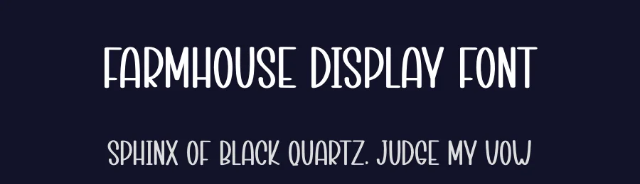 Farmhouse Display Font by creativeletter — Display Font — thumbnail 2