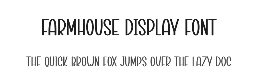 Farmhouse Display Font by creativeletter — Display Font
