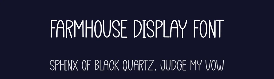 Farmhouse Display Font by creativeletter — Display Font — thumbnail 2