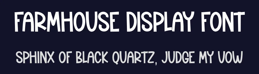 Farmhouse Display Font by andikastudio — Display Font — thumbnail 2