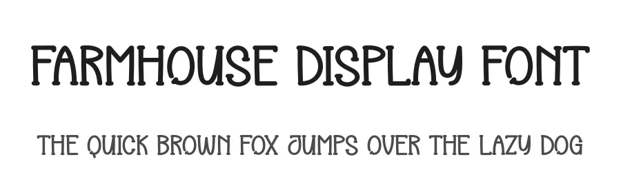 Farmhouse Display Font by andikastudio — Display Font