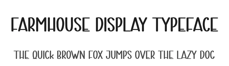 Farmhouse Display Typeface by andikastudio — Script Handwritten Font