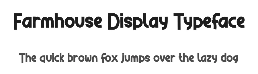 Farmhouse Display Typeface by andikastudio — Display Font