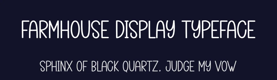 Farmhouse Display Typeface by creativeletter — Display Font — thumbnail 2