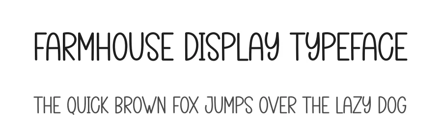 Farmhouse Display Typeface by creativeletter — Display Font