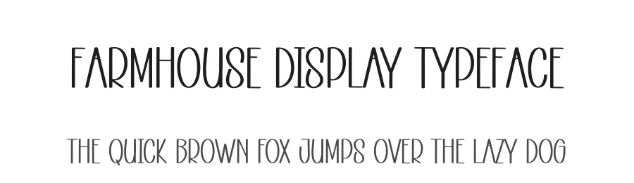 Farmhouse Display Typeface by andikastudio — Display Font