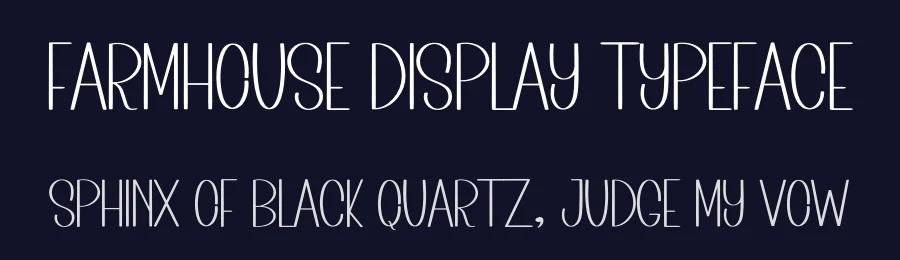Farmhouse Display Typeface by inermediaSTUDIO — Display Font — thumbnail 2