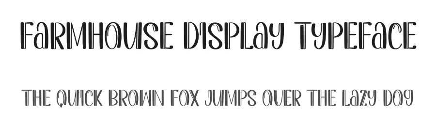 Farmhouse Display Typeface by inermediaSTUDIO — Display Font
