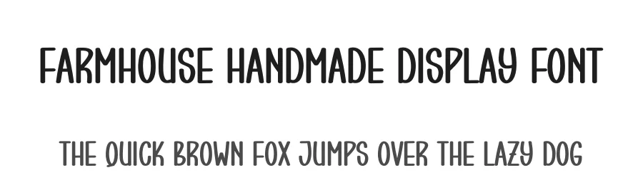 Farmhouse Handmade Display Font by creativeletter — Display Font