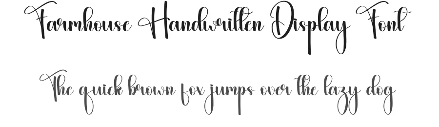 Farmhouse Handwritten Display Font by andikastudio — Script Handwritten Font