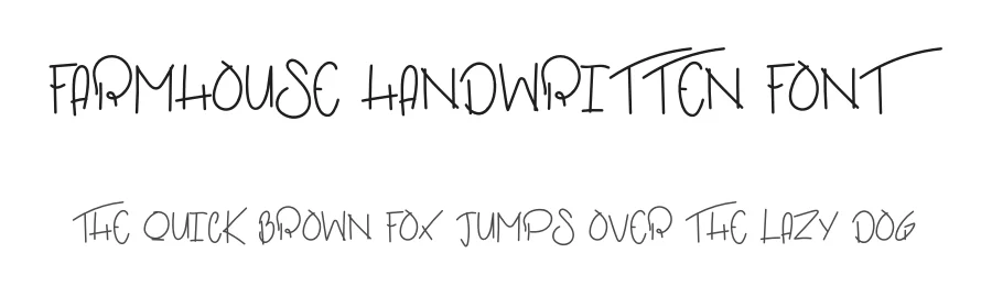 Farmhouse Handwritten Font by levincreative — Script Handwritten Font