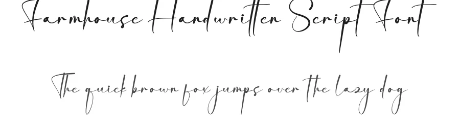 Farmhouse Handwritten Script Font by creativeletter — Script Handwritten Font