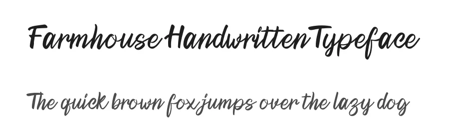 Farmhouse Handwritten Typeface by inermediaSTUDIO — Script Handwritten Font