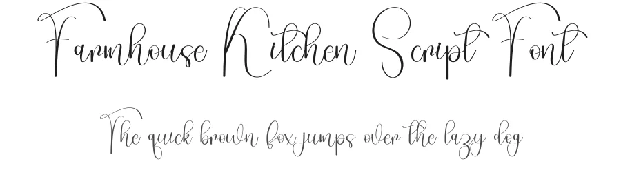 Farmhouse Kitchen Script Font by freshtypeink — Script Handwritten Font