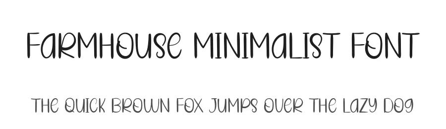 Farmhouse Minimalist Font by CREATIVE STUDIO β Script Handwritten Font