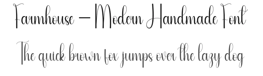 Farmhouse – Modern Handmade Font by andikastudio — Script Handwritten Font