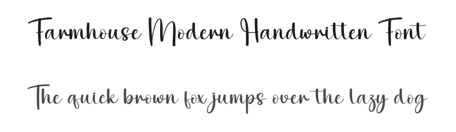 Farmhouse Modern Handwritten Font by andikastudio — Script Handwritten Font
