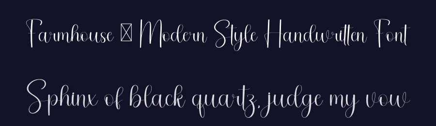 Farmhouse – Modern Style Handwritten Font by freshtypeink — Script Handwritten Font — thumbnail 2