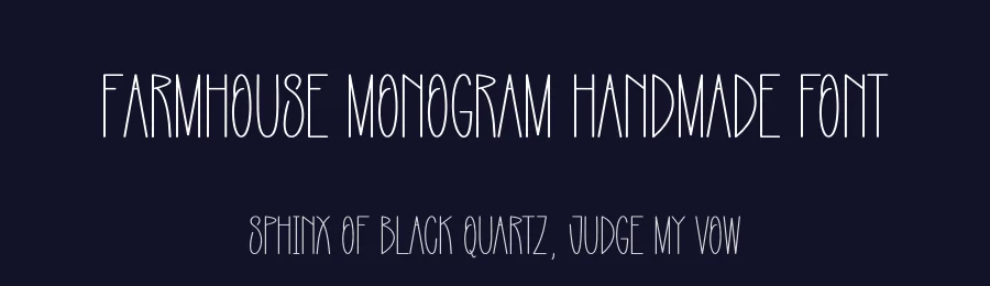 Farmhouse Monogram Handmade Font by creativeletter — Display Font — thumbnail 2