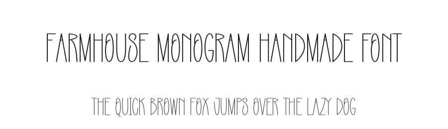 Farmhouse Monogram Handmade Font by creativeletter — Display Font