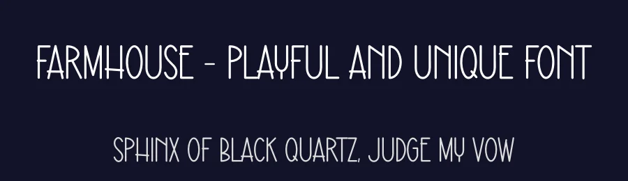 Farmhouse – Playful And Unique Font by andikastudio — Display Font — thumbnail 2