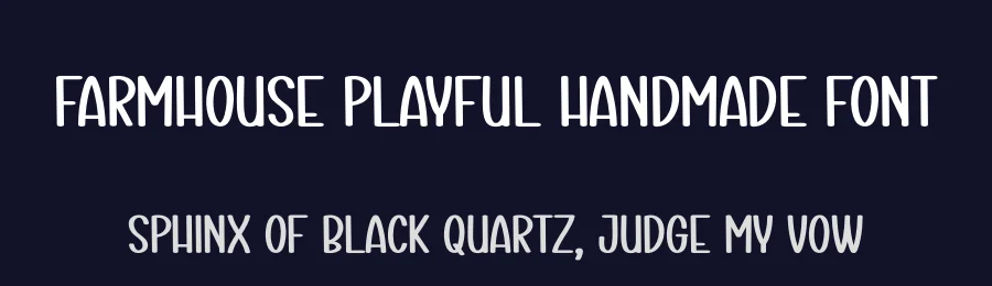 Farmhouse Playful Handmade Font by creativeletter — Display Font — thumbnail 2